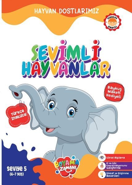 Hayvan Dostlarımız - Sevimli Hayvanlar Seviye 5 (6-7 Yaş)  (4022)