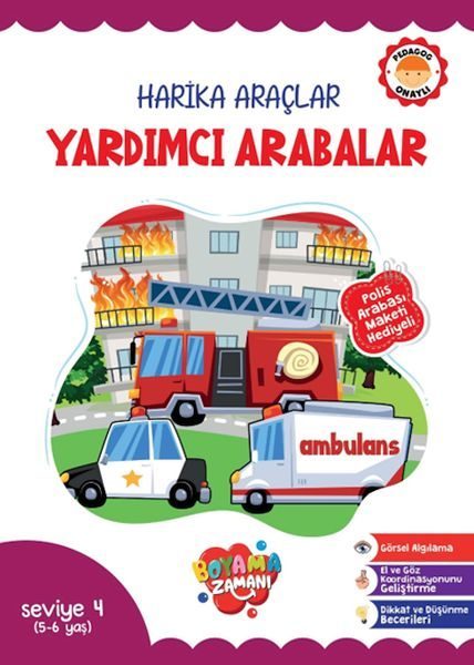 Harika Araçlar – Yardımcı Arabalar Seviye 4  (5-6 Yaş)  (4022)