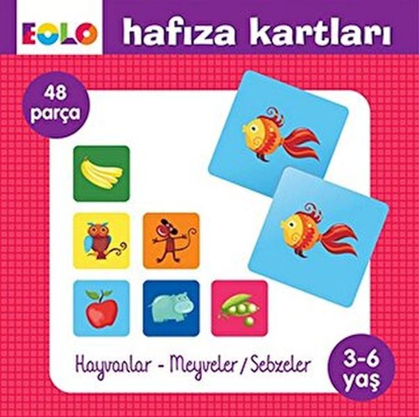 Hafıza Kartları-Hayvanlar - Meyveler&Sebzeler  (4022)