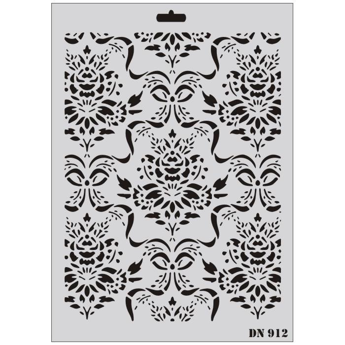 CLZ202 Rich Dantel Seri DN-912 Stencil 35x25 cm