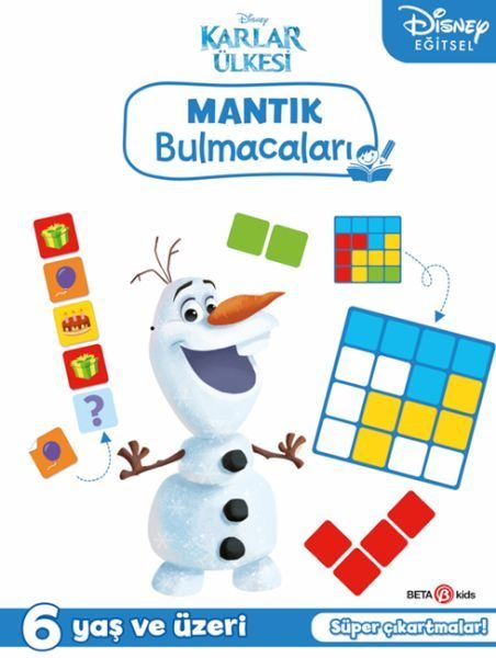 Disney Eğitsel Karlar Ülkesi Çıkartmalı Mantık Bulmacaları  (4022)