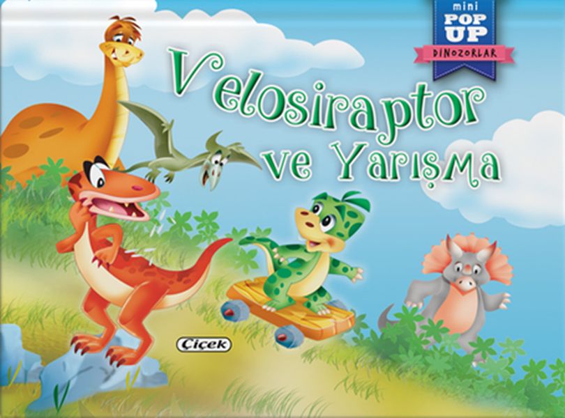 Pop-Up Mini Dinozorlar - Velosiraptor Ve Yarışma  (4022)