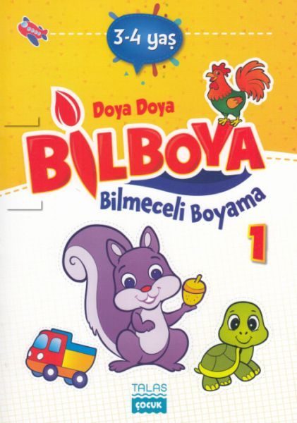 Doya Doya Bil Boya - Bilmeceli Boyama 1 - 3-4 Yaş  (4022)