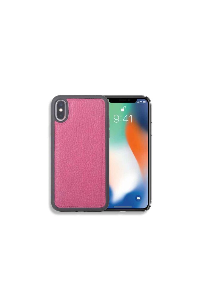 CLZ359  Gül Kurusu Deri iPhone X / XS Kılıfı