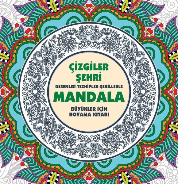 Çizgiler Şehri - Mandala (Büyükler İçin Boyama)  (4022)