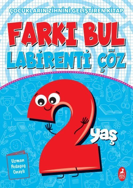 Farkı Bul Labirenti Çöz 2 Yaş - Çocukların Zihnini Geliştiren Kitap  (4022)