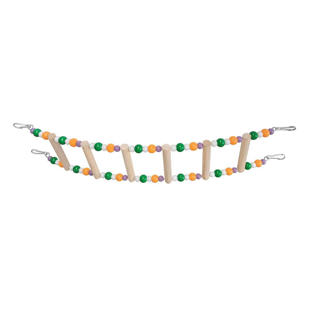 CLZ205 Renkli Boncuklu Ve Tünekli Kuş Merdiveni 7-30 cm