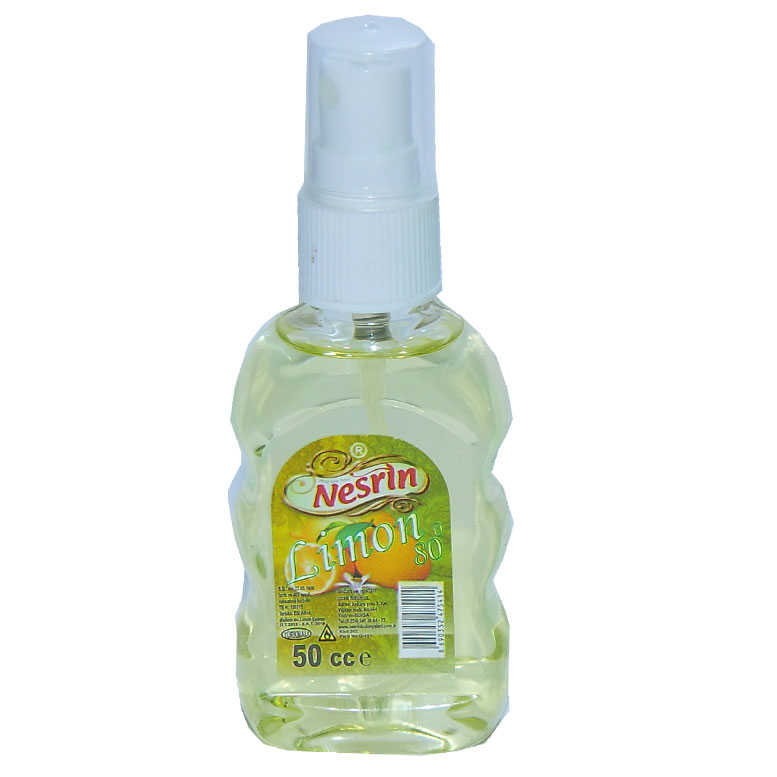 CLZ214 Limon Kolonyası 80 Derece Pet Şişe Sprey 50 ML