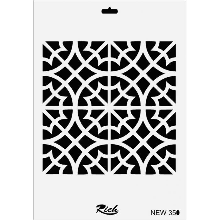 CLZ202 Rich New Seri N-350 Stencil 35x25 cm