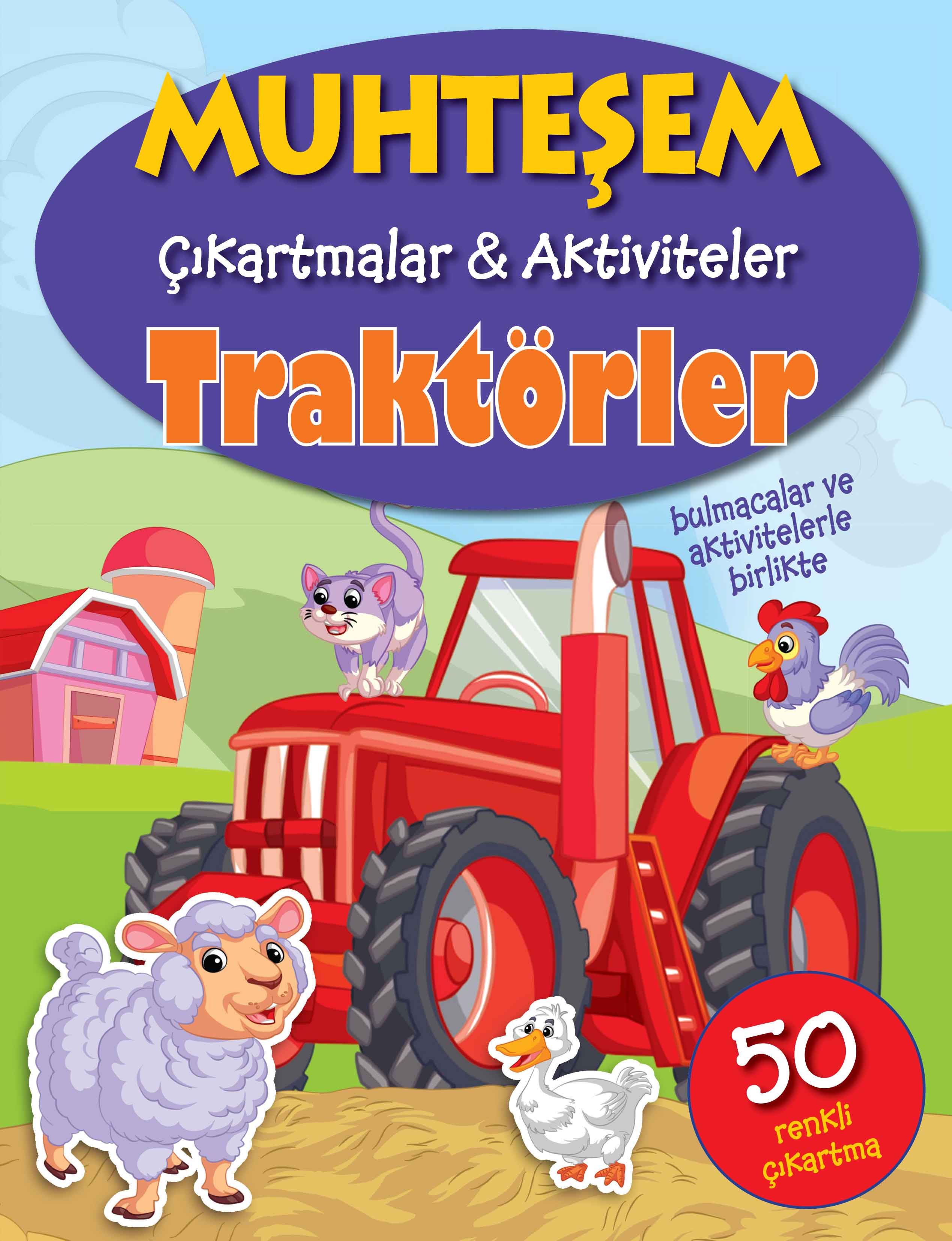 Muhteşem Çıkartmalar ve Aktiviteler - Traktörler  (4022)