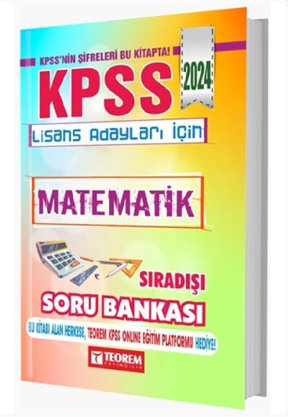 Teorem Yayınları 2024 KPSS Matematik Sıradışı Soru Bankası  (4022)