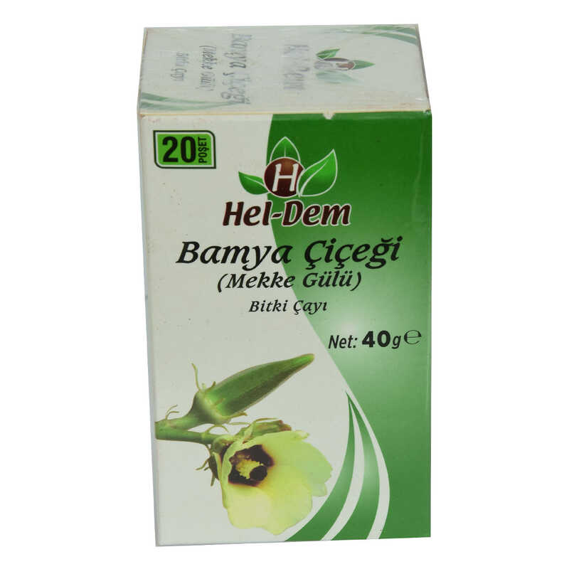 CLZ214 Bamya Çiçeği Mekke Gülü Bitki Çayı 2 Gr x 20 Süzen Poşet 40 Gr