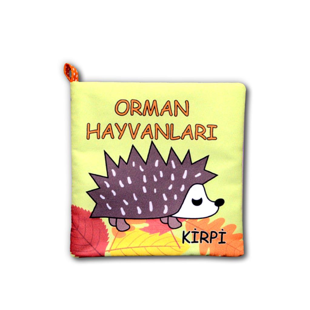 CLZ247  Orman Hayvanları Kumaş Sessiz Kitap