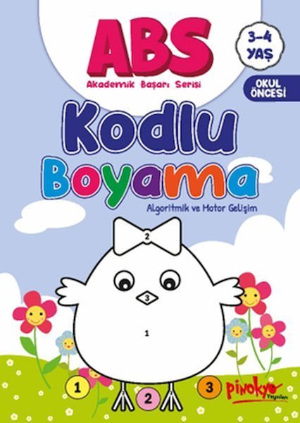 ABS 3-4 Yaş Kodlu Boyama  (4022)