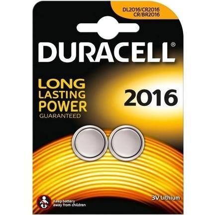 CLZ202 Duracell CR 2016 Lityum Pil 3 Volt 2 li Paket