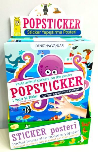 Popsticker-Sticker Yapıştırma Posteri-Stand  (4022)