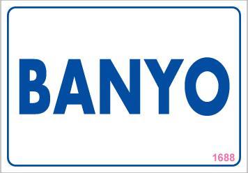 CLZ202 Banyo Uyarı Levhası 17,5x25 KOD:1688