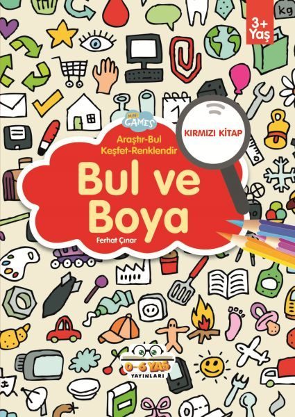 Bul ve Boya Kırmızı Kitap  (4022)