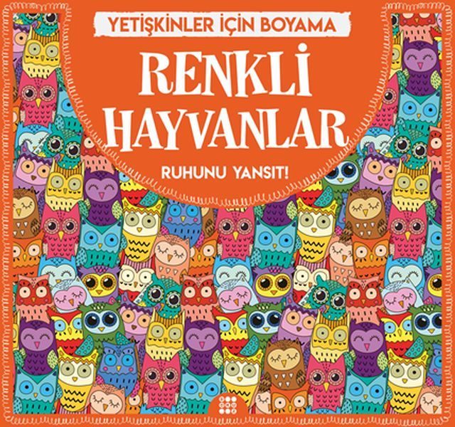 Renkli Hayvanlar - Yetişkinler İçin Boyama  (4022)