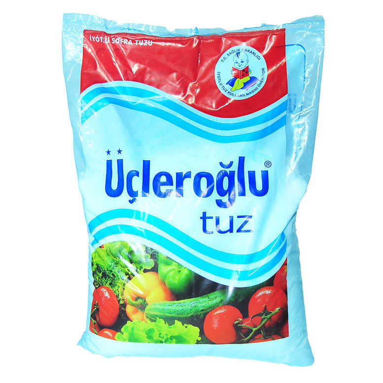 CLZ214 Yemeklik İyotlu Öğütülmüş Kalın Sofra Tuzu 1500 Gr