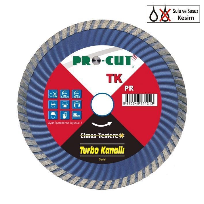 CLZ202 Procut TK 180 mm Turbo Kanallı Elmas Testere