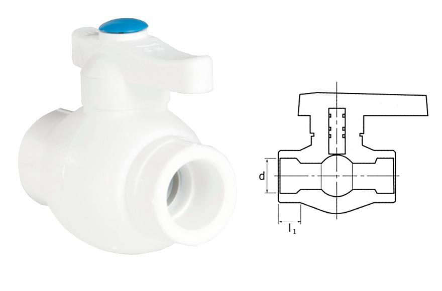 CLZ202 Ege Yıldız PPRC 20 mm Küresel Vana Gri