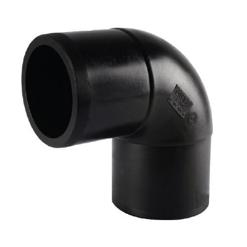 CLZ202 Tega HDPE Spigot Kapalı Dirsek 125 mm 90 Derece