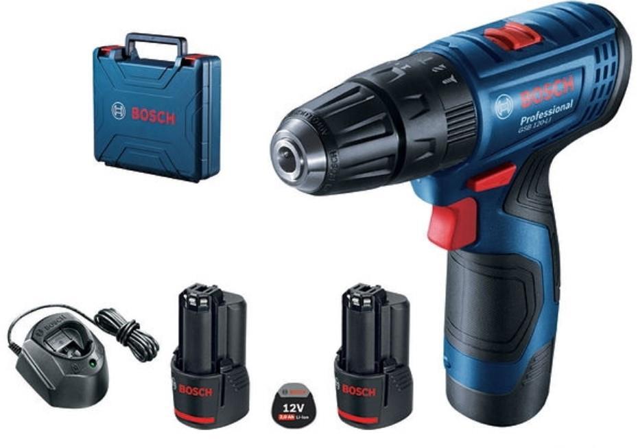 CLZ202 BOSCH GSB 120-LI Profesyonel 12 Volt 2,0 Ah Çift Akülü Darbeli Delme Vidalama