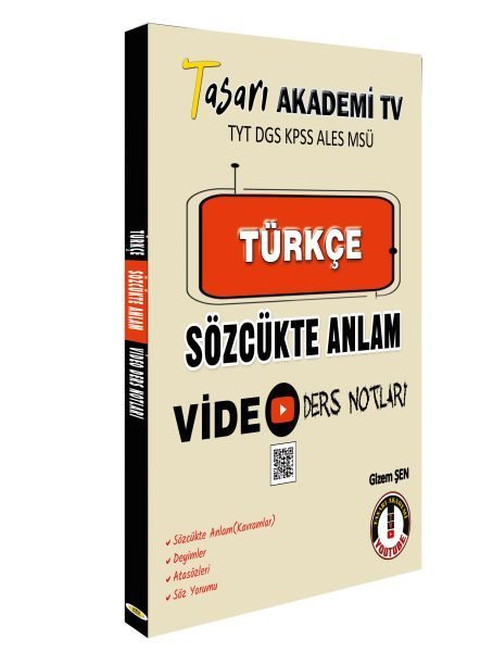 Tasarı DGS Türkçe Sözcükte Anlam Video Ders Notları  (4022)