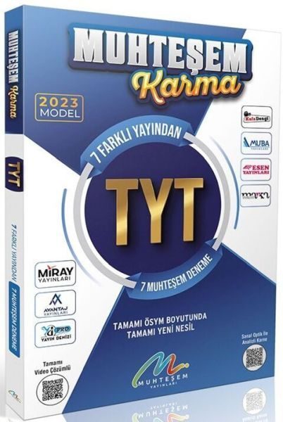 Muhteşem Yayınları 2023 TYT 7 li Karma Deneme Seti  (4022)