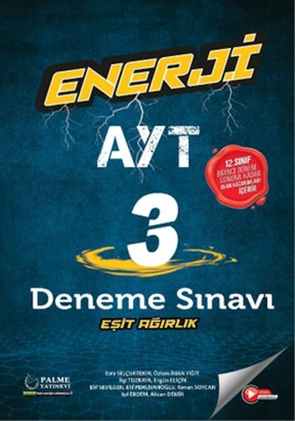 Palme Enerji Ayt Eşit Ağırlık 3 Deneme Sınavı  (4022)