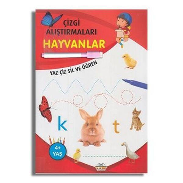 Çizgi Alıştırmaları Hayvanlar  (4022)