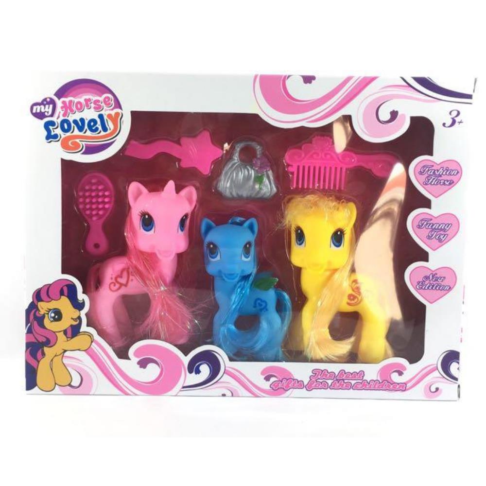 Pony 3'Lü Aksesuarlı