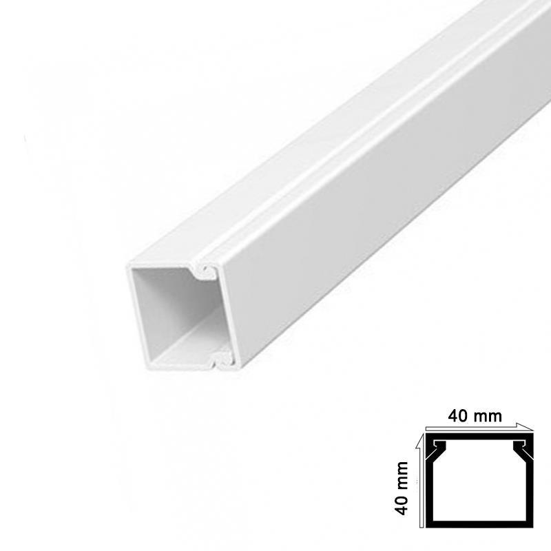 CLZ202 Kablo Kanalı 40x40 mm 2 Metre