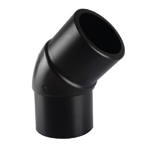 CLZ202 Tega HDPE Spigot Açık Dirsek 125 mm 45 Derece