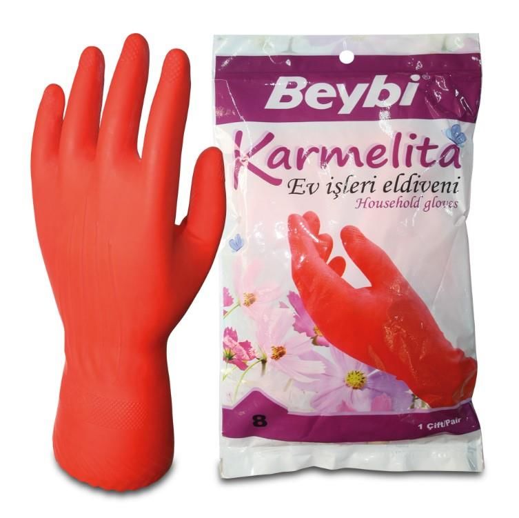 CLZ202 Beybi Karmelita Bulaşık Eldiveni No:8