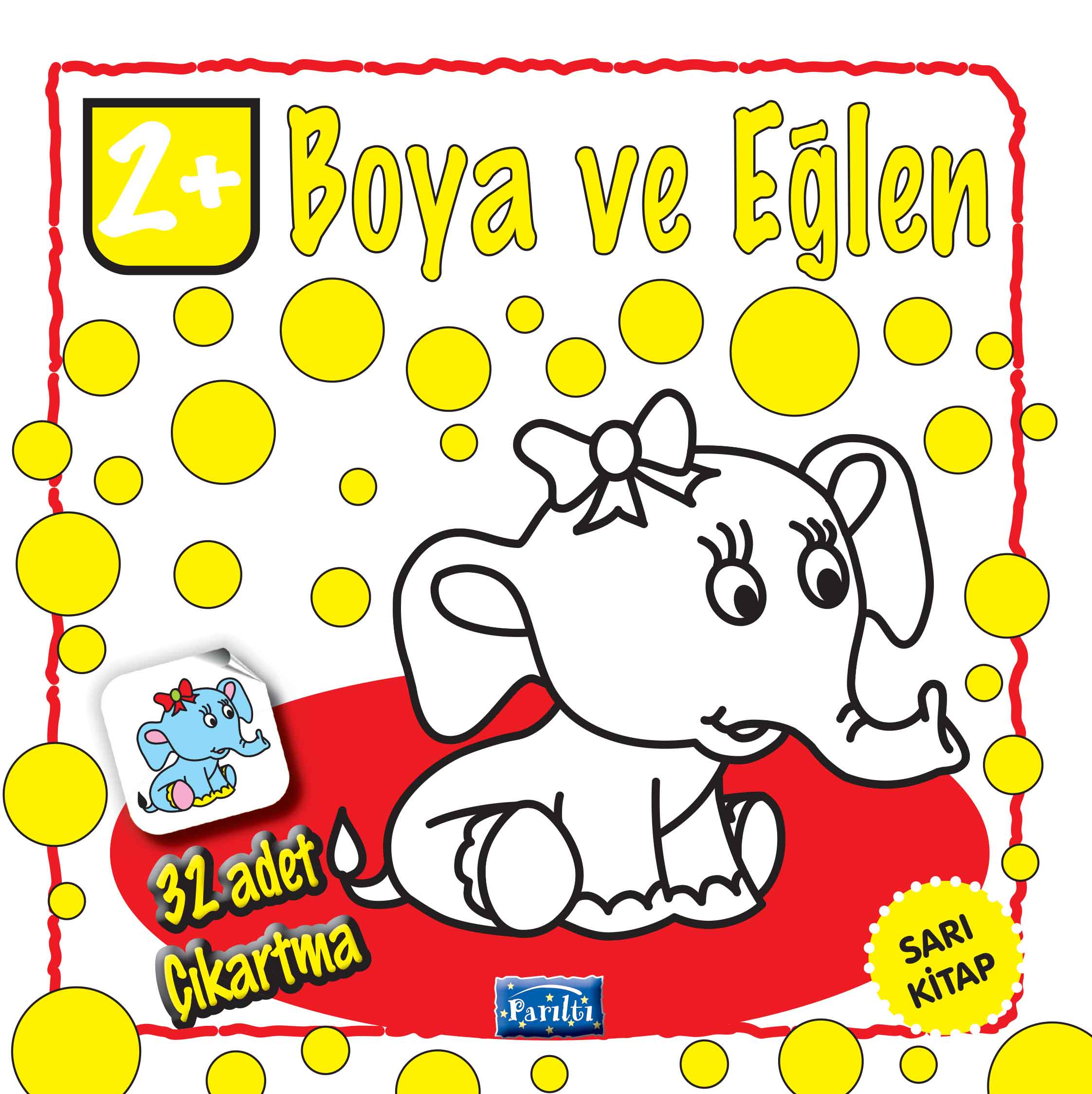 Boya ve Eğlen Sarı Kitap  (4022)