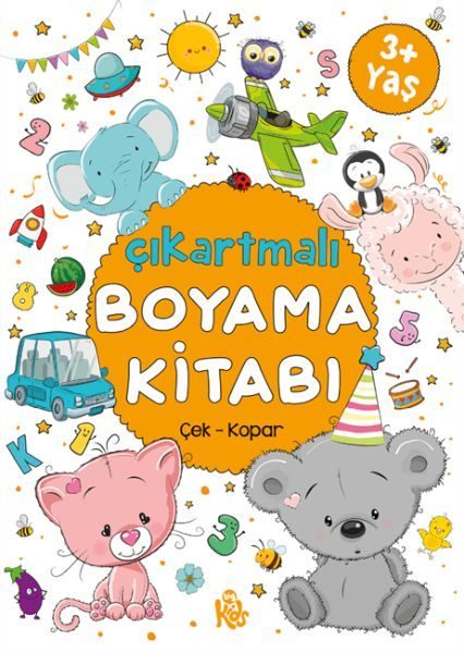 Çıkartmalı Boyama Kitabı - 3 Yaş +  (4022)