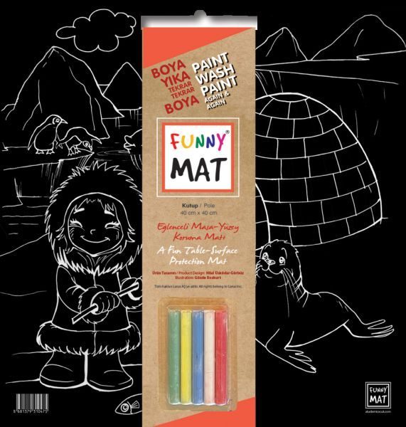 Funny Mat Black Kutup (Tebeşirli)  (4022)