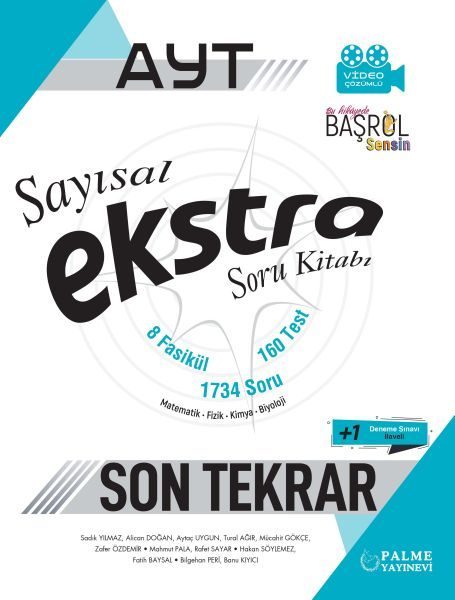 Palme AYT Sayısal Ekstra Soru Kitabı Son Tekrar  (4022)