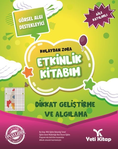 Kolaydan Zora Etkinlik Kitabım - Dikkat Geliştirme ve Algılama  (4022)