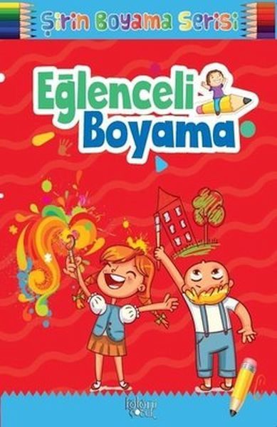 Çocuklar için Okul Öncesi Şirin Boyama Kitabı - Eğlenceli Boyama  (4022)