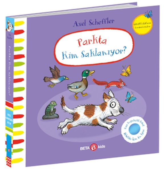 Parkta Kim Saklanıyor-Alex Scheffler (Keçe Kapakçıklı Kitap)  (4022)