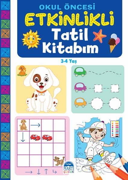 Okul Öncesi Etkinlikli Tatil Kitabım (3-4 Yaş)  (4022)