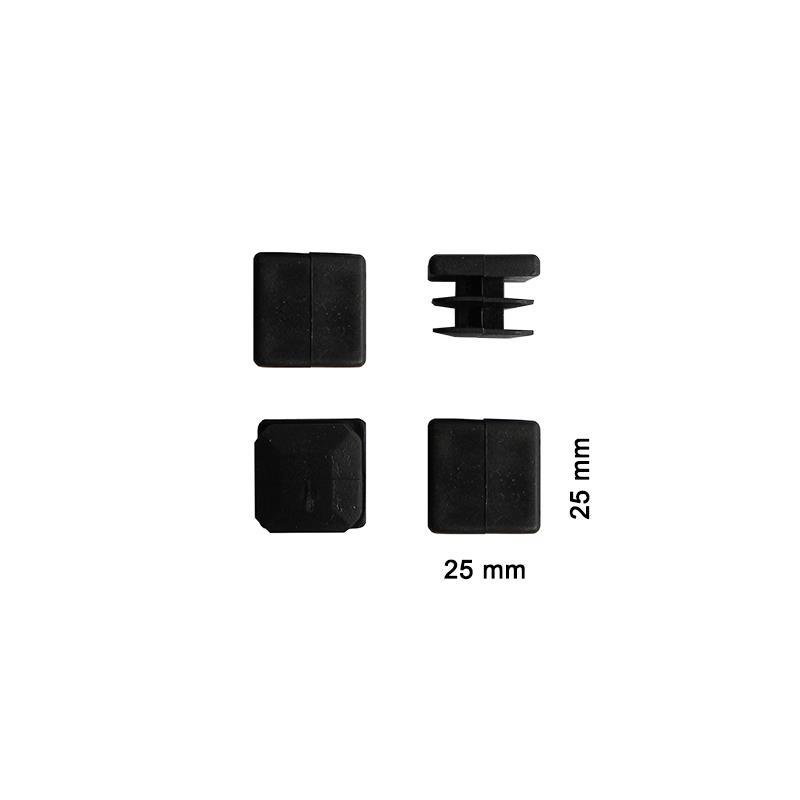 CLZ202 Kare Profil İç Tapa 25x25 mm 4 Adet