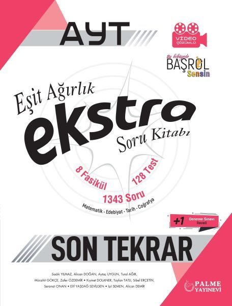 Palme AYT Eşit Ağırlık Ekstra Soru Kitabı Son Tekrar  (4022)