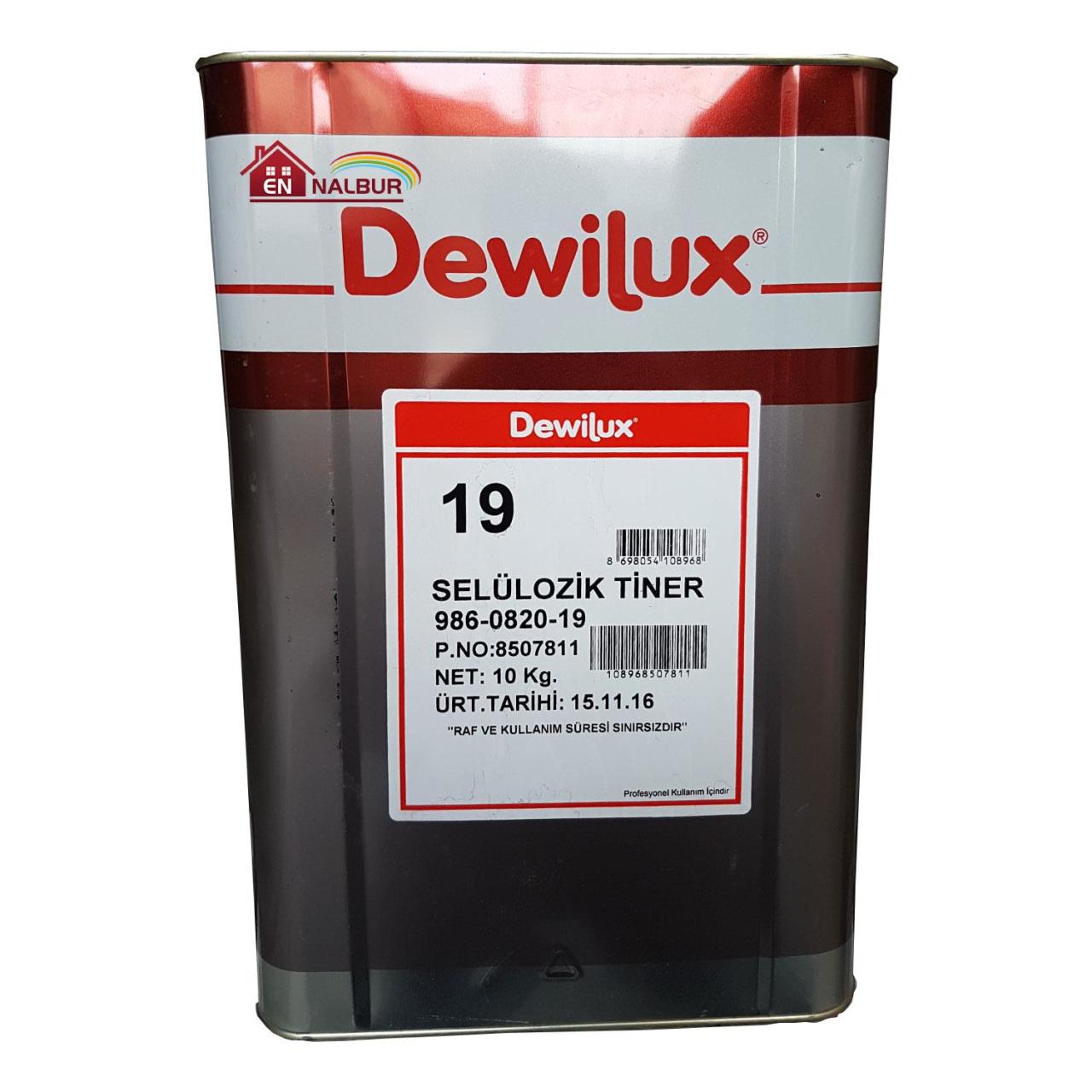 CLZ202 Dewilüx Selülozik Tiner 10 Kg (12 Litre)