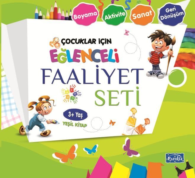 Eğlenceli Faaliyet Seti - Yeşil Kitap - 3+ Yaş  (4022)