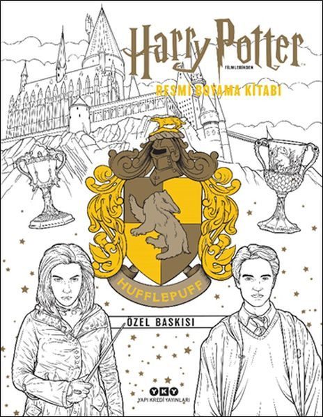 Harry Potter Filmlerinden Resmi Boyama Kitabı – Hufflepuff Özel Baskısı  (4022)