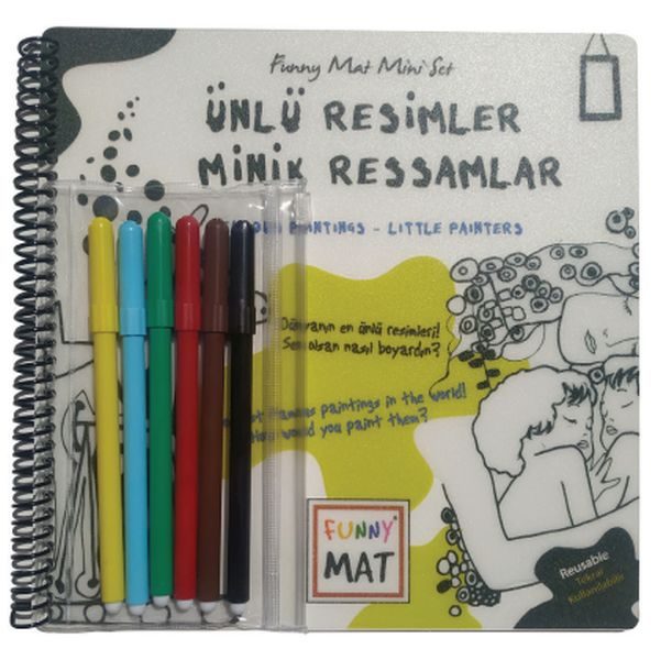 Ünlü Resimler Minik Ressamlar - Funny Mat Mini Set (Aktivite Seti)  (4022)